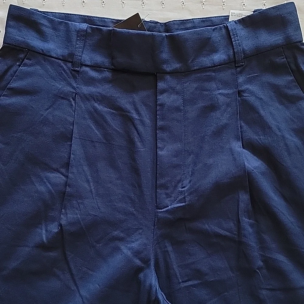 Women's Banana Republic Wide‎ Leg Pants, Navy, Size 10, NWT